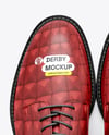 Pair of Women's Derby Shoes Mockup