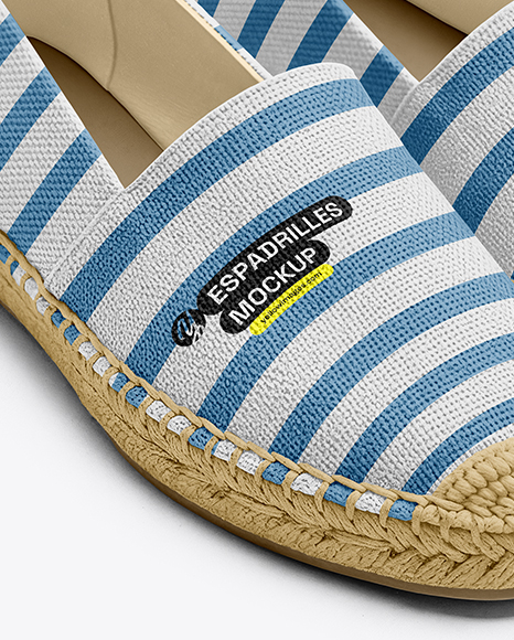Pair of Women's Espadrilles Mockup