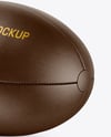 Leather Rugby Ball Mockup