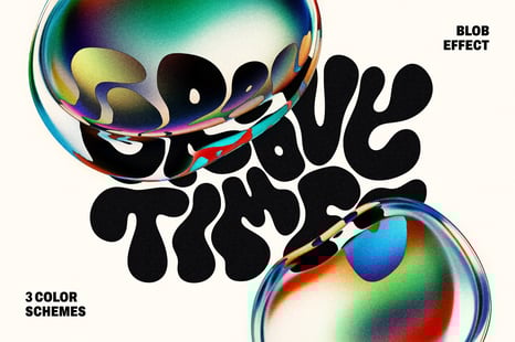 Color Blob Distort Text & Logo Effect - Text effect photoshop