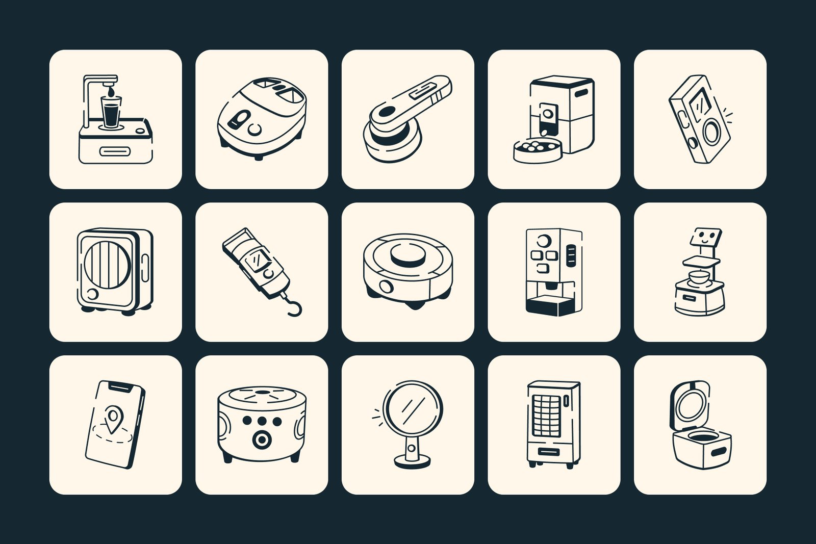Smart Home Technology Drawing Art Set