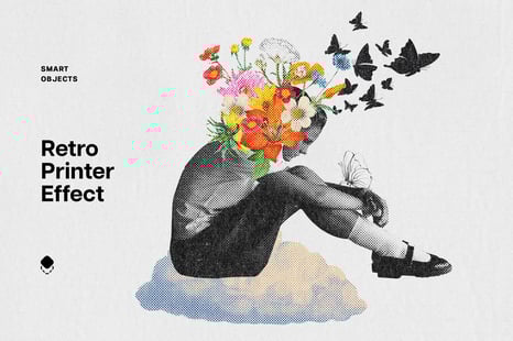 Retro Printer Design Effect - Add-Ons