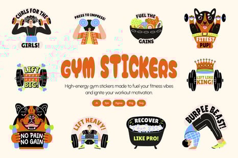 Gym Stickers Collection
