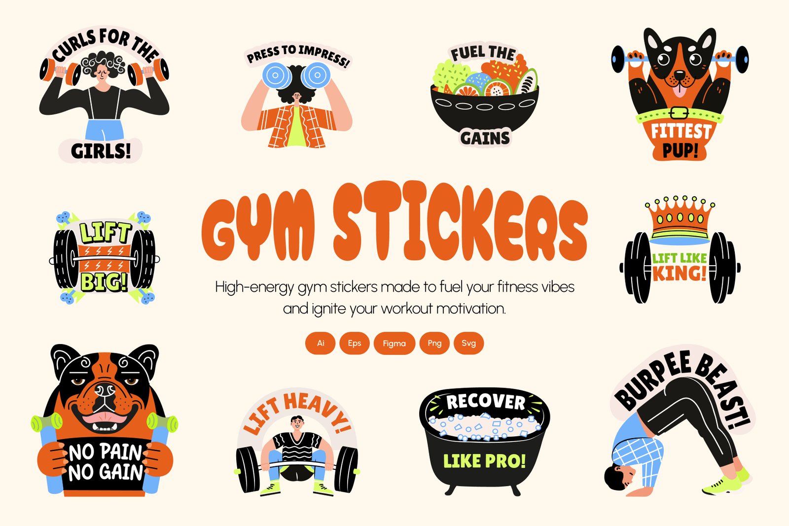Gym Stickers Collection