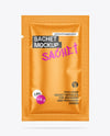 Glossy Sachet Mockup