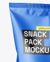Large Matte Snack Bag Mockup