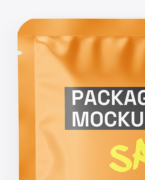 Glossy Sachet Mockup