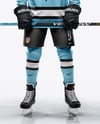 Man Wearing Full Hockey Kit Mockup