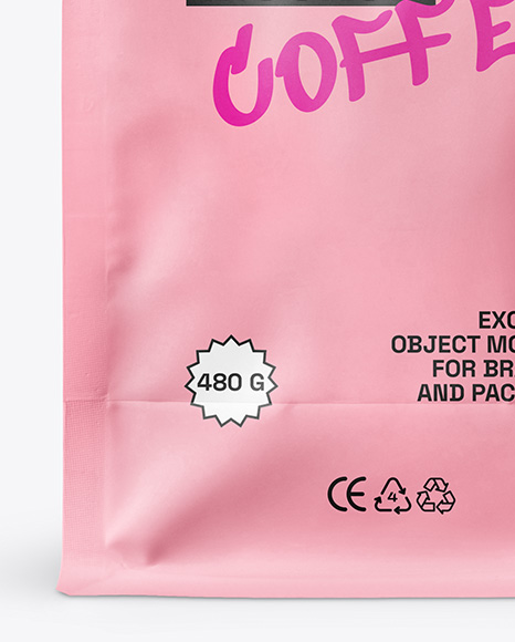 Matte Coffee Bag Mockup