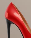 Glossy Stiletto on Shoe Box Mockup