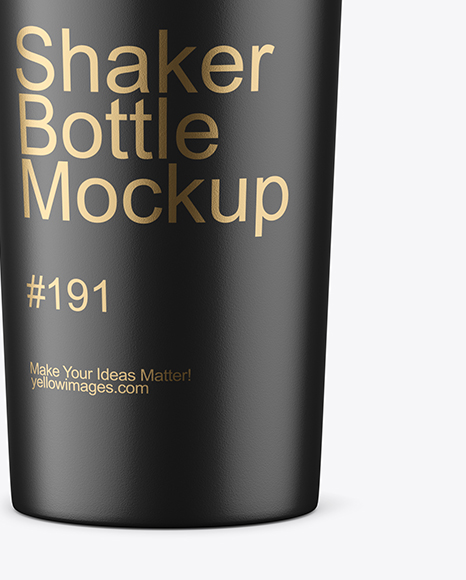 Matte Shaker Bottle Mockup