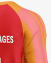 Training Short Sleeve Jersey Mockup - Back Half Side View