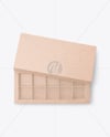 Kraft Box of Chocolate Sweets Mockup
