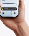 iPhone 17 Air Cloud White in a Hand Mockup