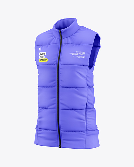 Women's Down Vest Mockup