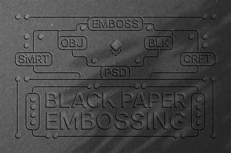 Paper Embossing Mockup - Effects