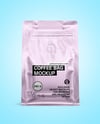 Glossy Metallic Coffee Package Mockup