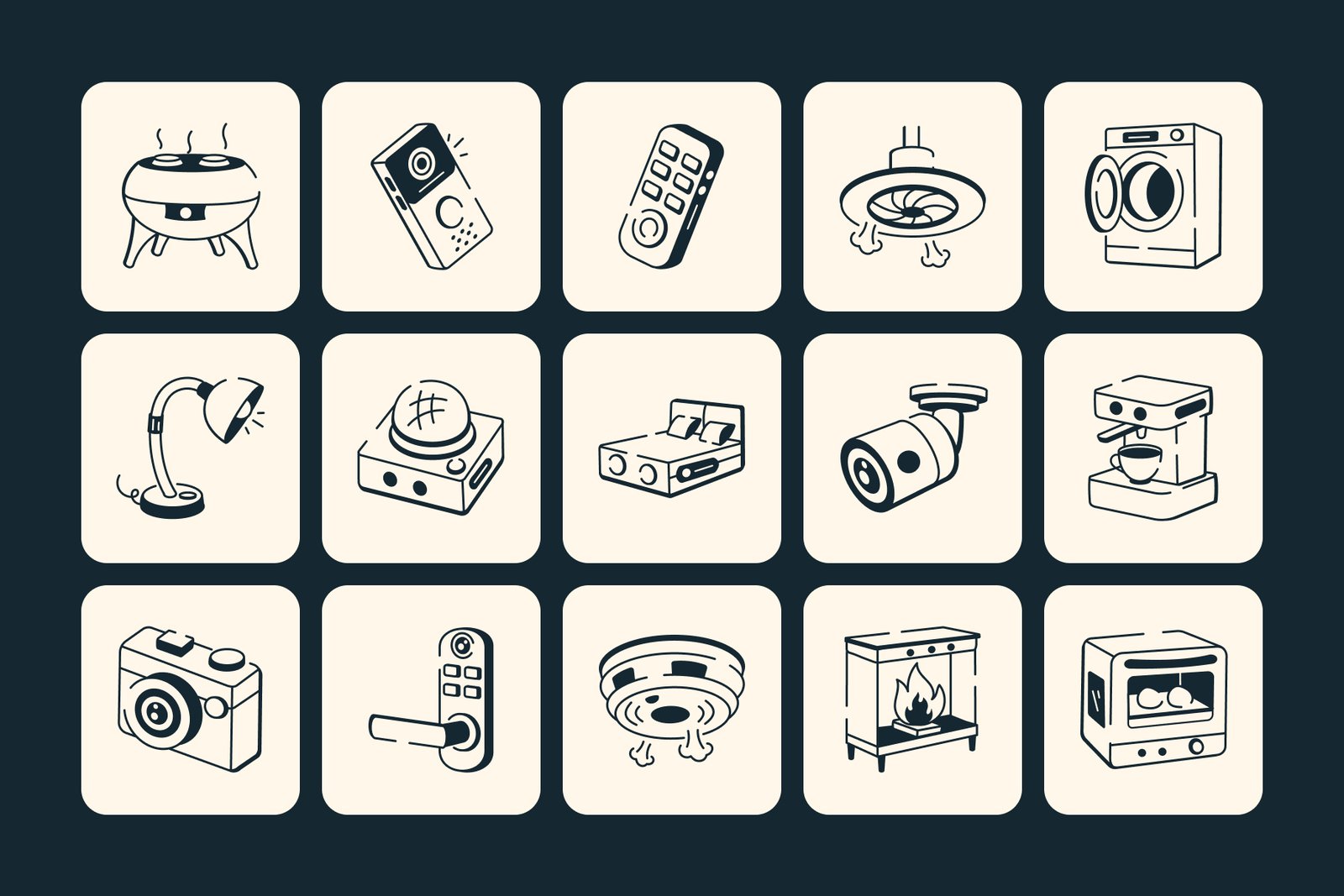 Smart Home Technology Drawing Art Set