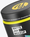 Matte Plastic Jar Mockup