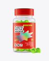 Plastic Bottle with Gummies Mockup