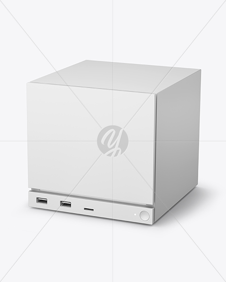 Steam Machine Mockup - Half Side View
