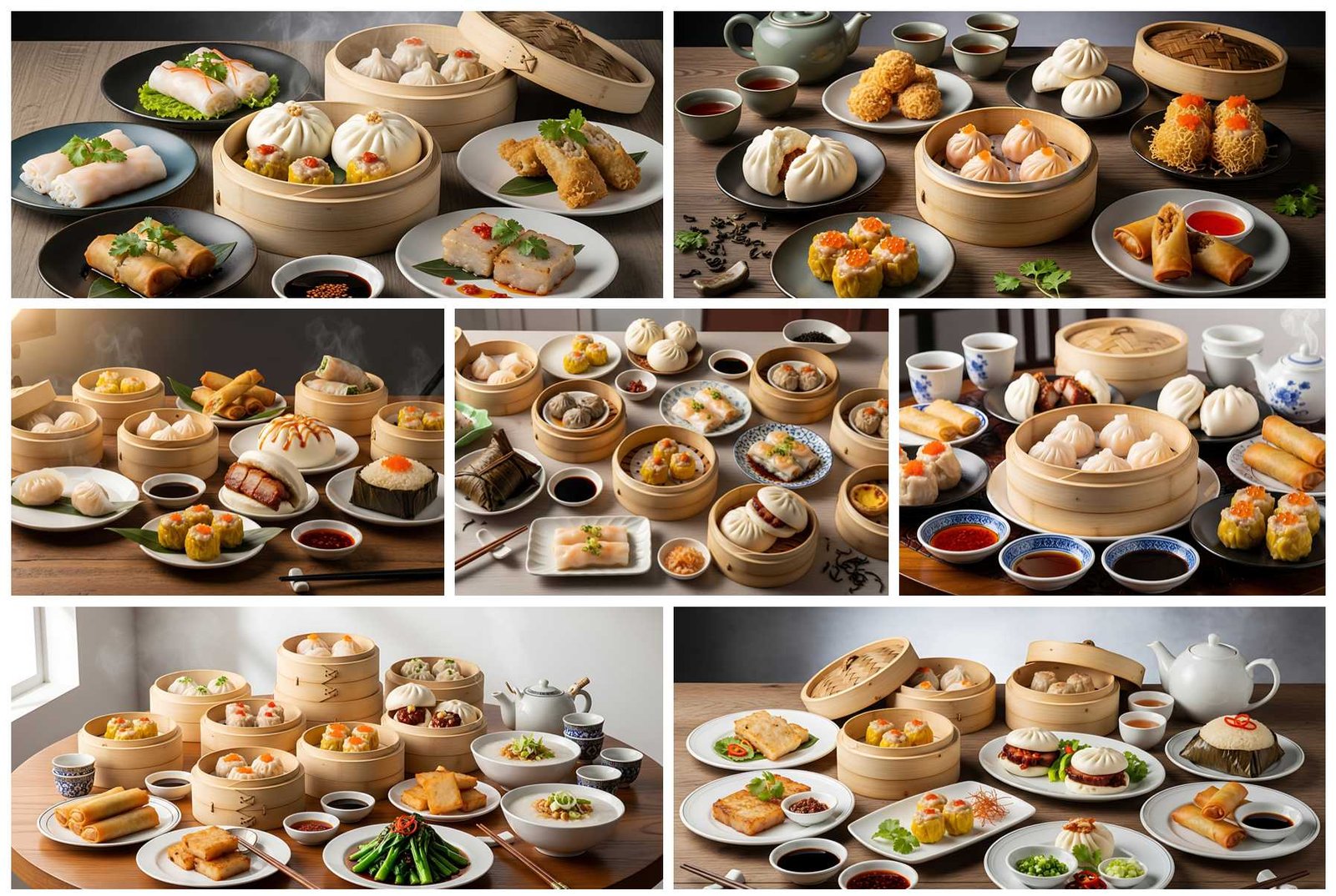68 Cantonese Dim Sum Stock Photos for Food Branding and Editorial Use