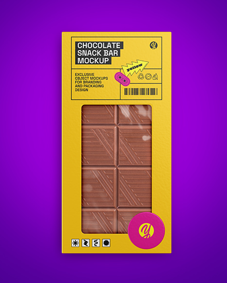 Milk Chocolate Bar Mockup