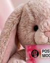Plush Bunny with Vertical Card Mockup