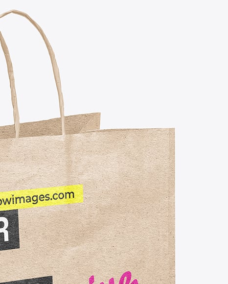 Kraft Paper Shopping Bag Mockup