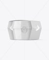 Glossy Plastic Container With Label Mockup