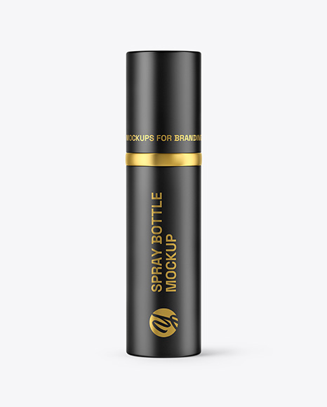 Matte Spray Bottle Mockup