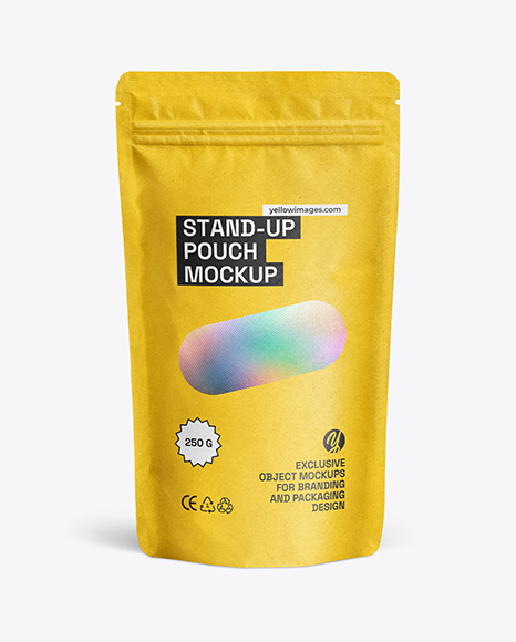 Kraft Stand-up Pouch Mockup
