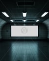 Billboard in Underground Passage Mockup