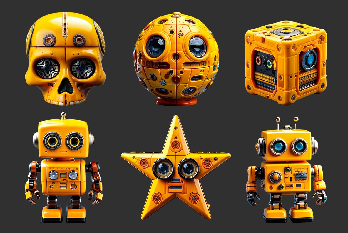 Yellow Robot Font