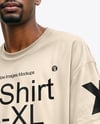 Two Afro-American Men Wearing T-shirts and Jeans Mockup