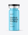 Glossy Medical Ampoule Mockup
