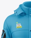 Men's Long Down Jacket Mockup - Front View