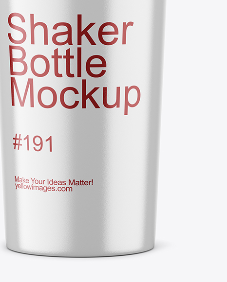Glossy Shaker Bottle Mockup