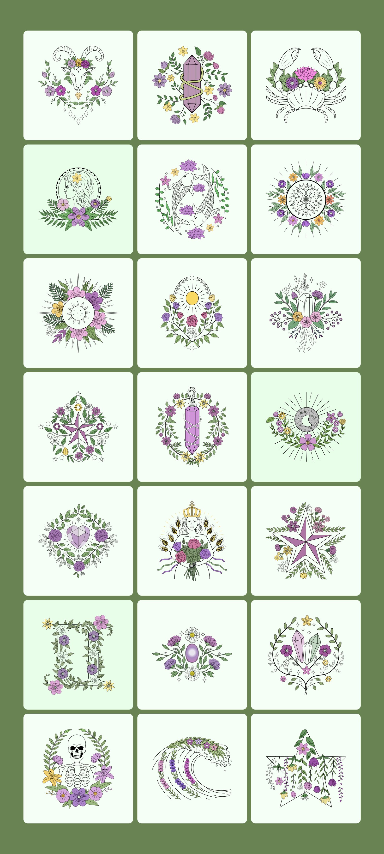 Vintage Nature Illustration Bundle