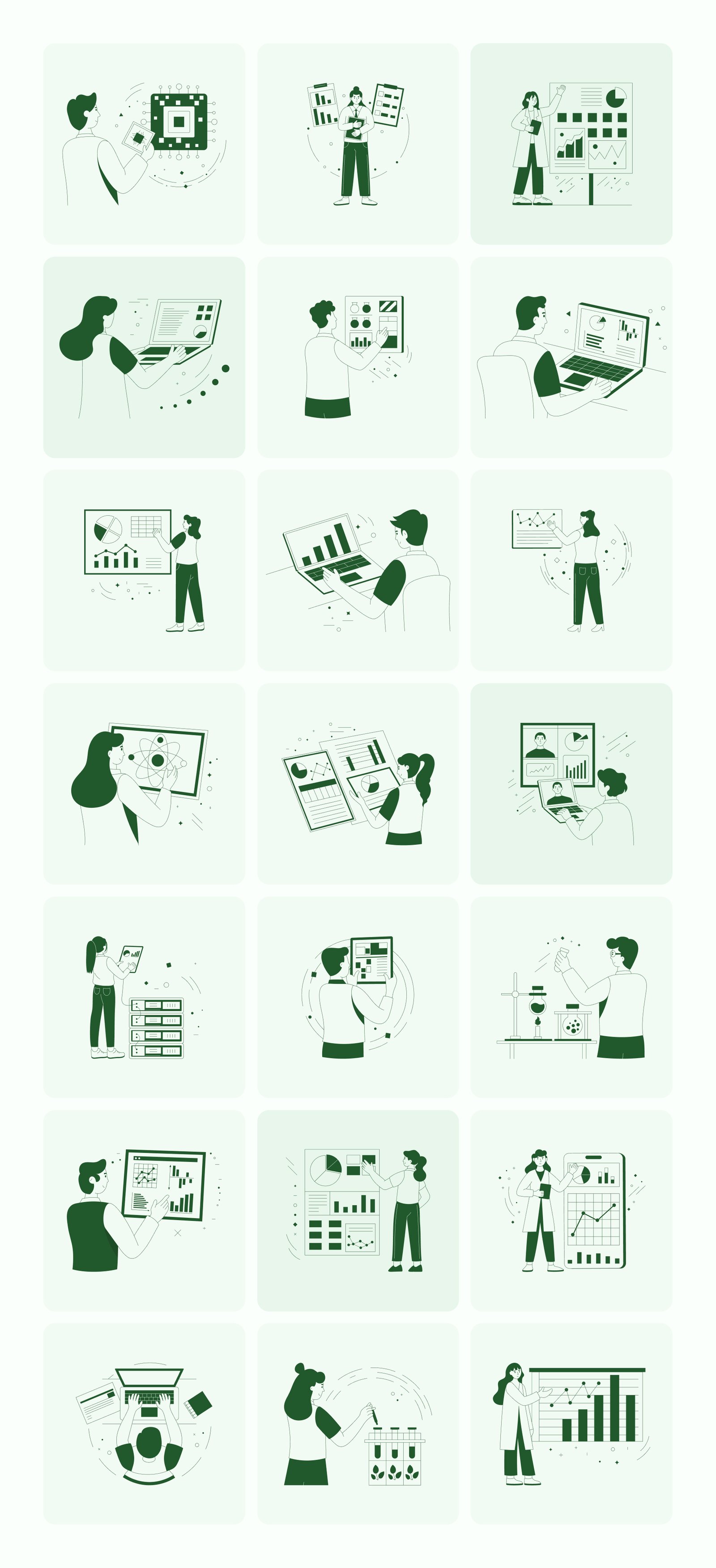 Research Illustration Set