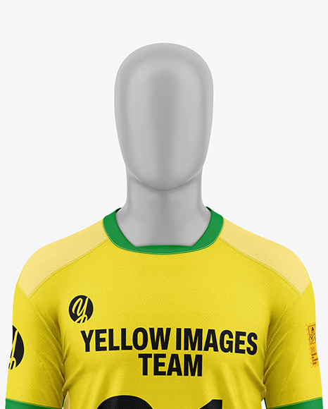 Full Soccer Kit w/ Mannequin Mockup - Front View