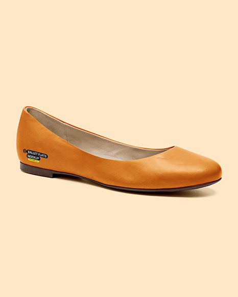 Leather Ballet Flat Mockup