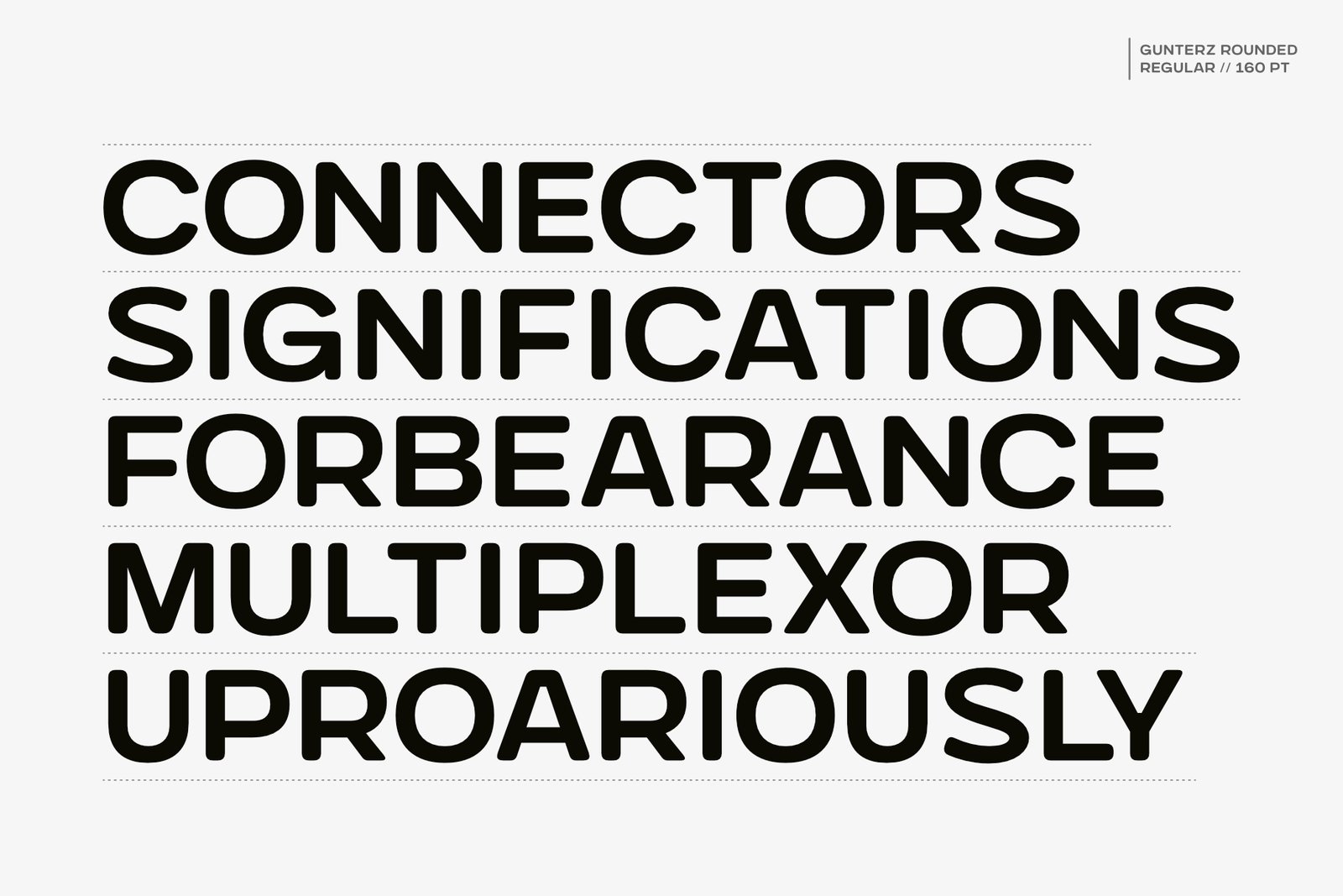 Gunterz Rounded Font