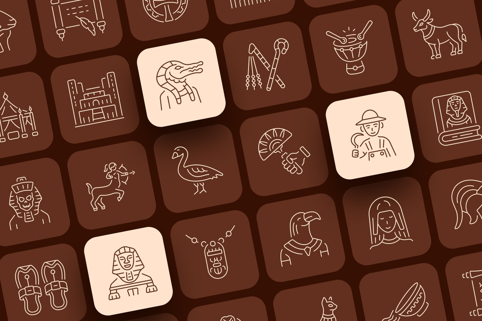 Egypt Icon Art Set