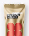 Matte Metallic Ice Cream Package Mockup