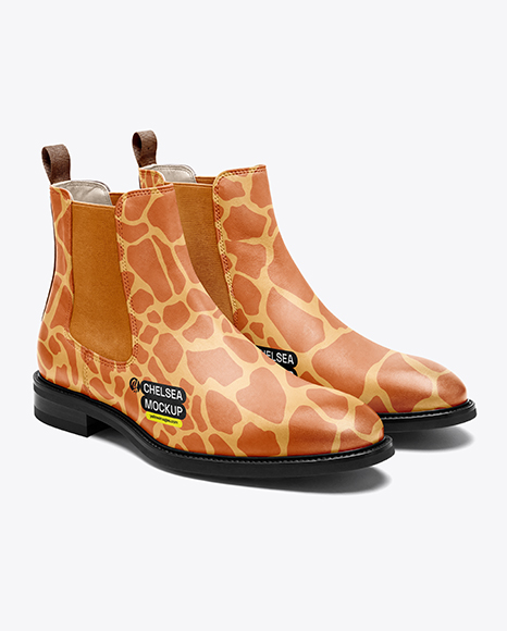 Pair of Chelsea Boots Mockup - View