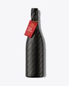 Wine Bottle in Paper Wrap Mockup