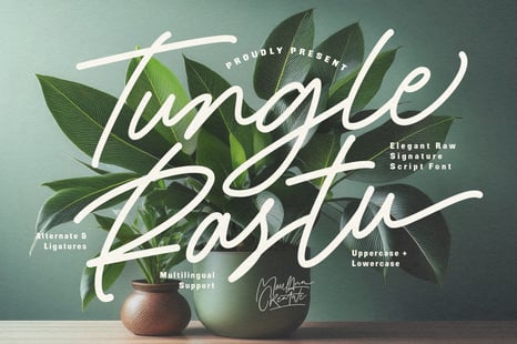 Tungle Rastu Raw Signature Script Font