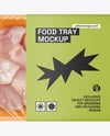Plastic Tray With Meat Azu Mockup
