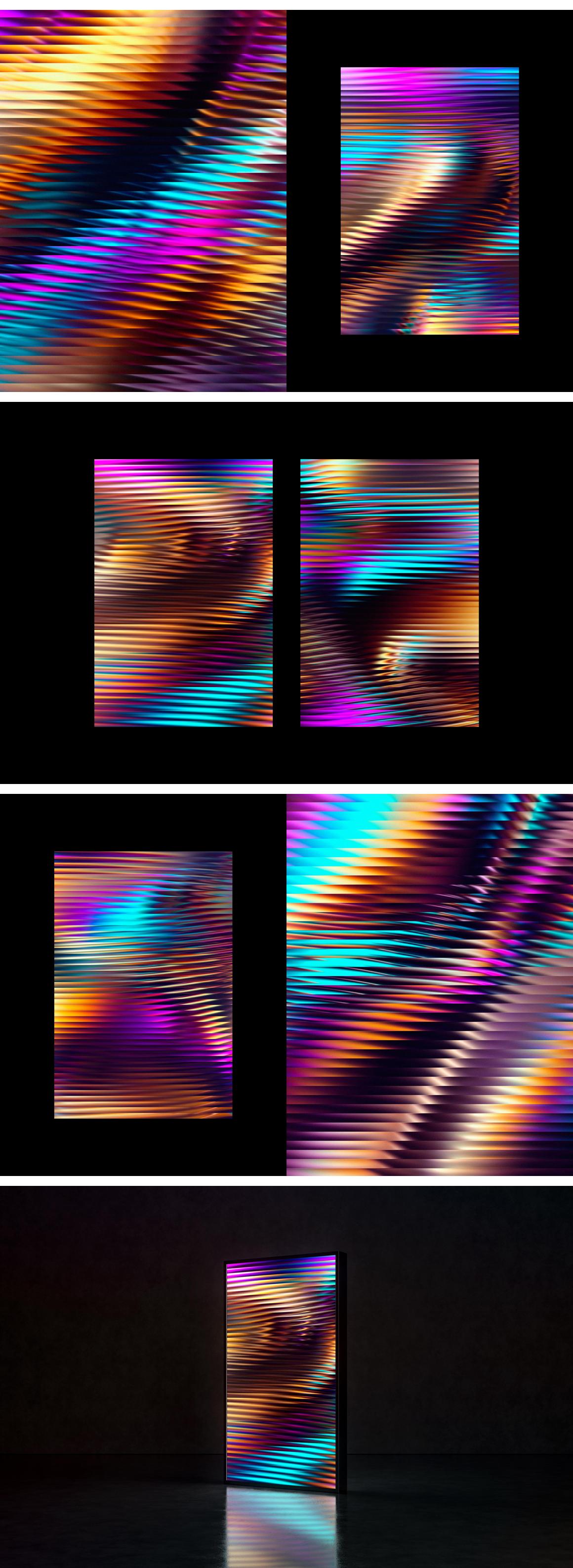 Vibrant Ribbed Glass Collection